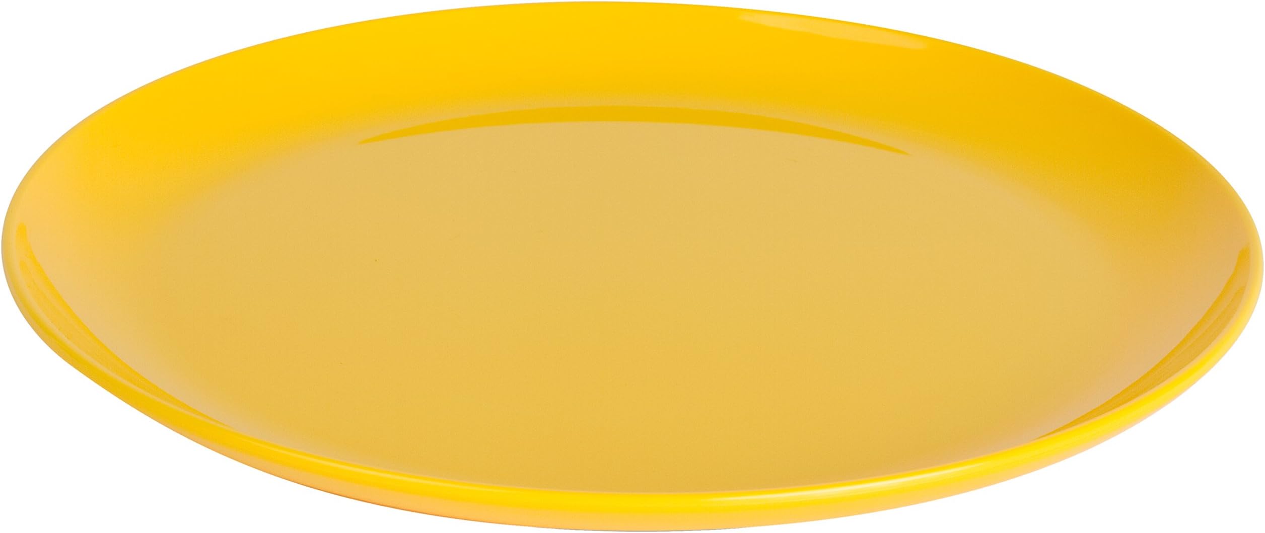 Kinderzeug Polycarbonate Plate for Dessert (19 cm, Yellow, Pack of 6)