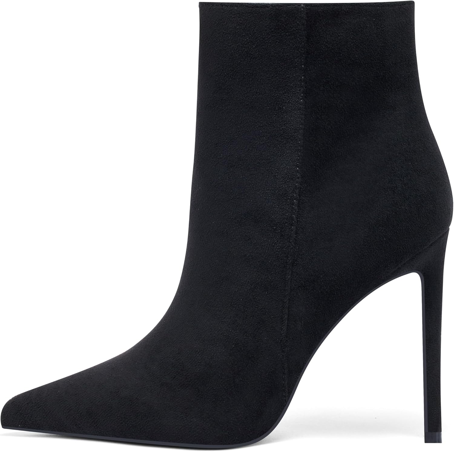 Elisabet Tang Women Heeled Ankle Booties,Sexy Pointed Toe 4 inch Stiletto High Heel Fashion Ankle & Booties with Side Zipper High Heel Boots Dress Evening Party Boots Shoes