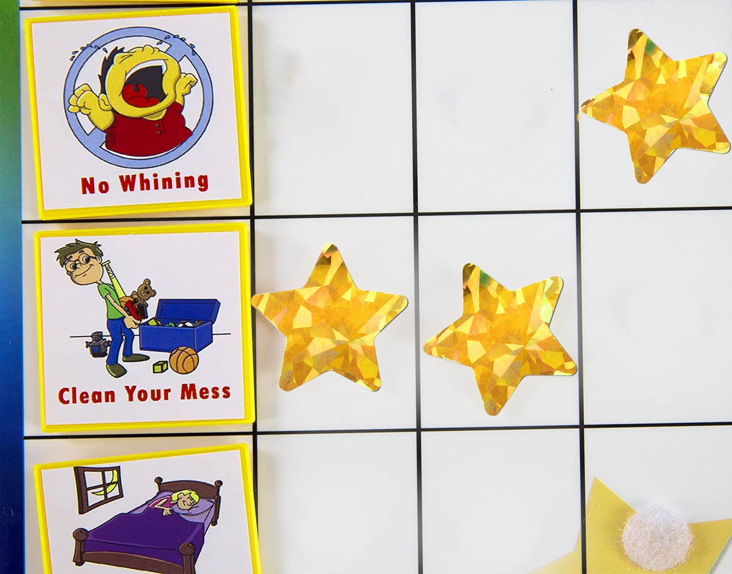 1.5" Large Holographic Gold Star Stickers for Kids Reward 500 Pcs Foil Star Metallic Stickers Roll for Behavior Chart Student Planner and School Classroom Teacher Supplies - Image 4