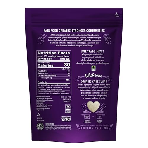 Miniatura 34 de Wholesome Azúcar de caña orgánica 16 oz