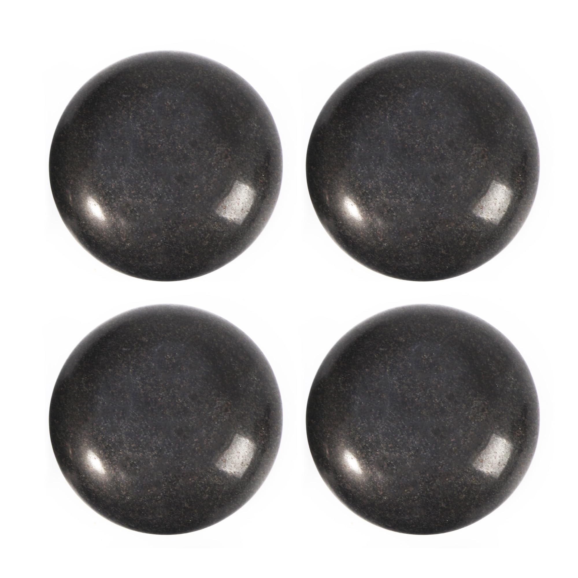 Master Massage 10 Piece Malteser Contour Shape Black Basalt Hot Stone Rock Massage Tool Pack for Professional Spa - Image 4