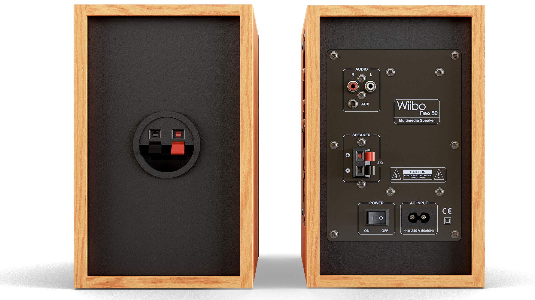 Wiibo Neo 50 Altavoces Estantería Bluetooth Activos 50W. Pareja