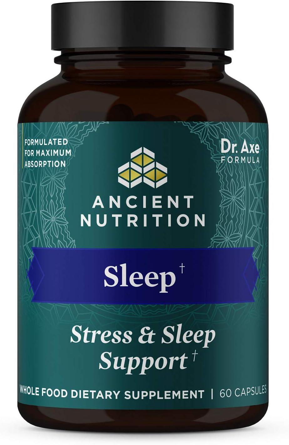 Ashwagandha for Sleep Support, for Stress and Sleep Support, Promotes Mental Relaxation, Gluten Free, Paleo and Keto Friendly, 60 Capsules