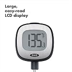 Oxo Good Poignées 11181400G Thermomètre numérique, noir Dimensions: 71⁄4''L × 13⁄4''O