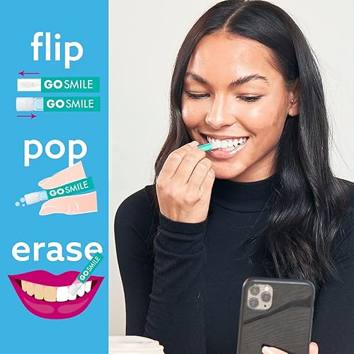 Miniatura 3 de GO SMILE On The Go - Blanqueamiento dental (brillo y brillo), incluye bolígrafo blanqueador de dientes y borradores de manchas de 14 unidades