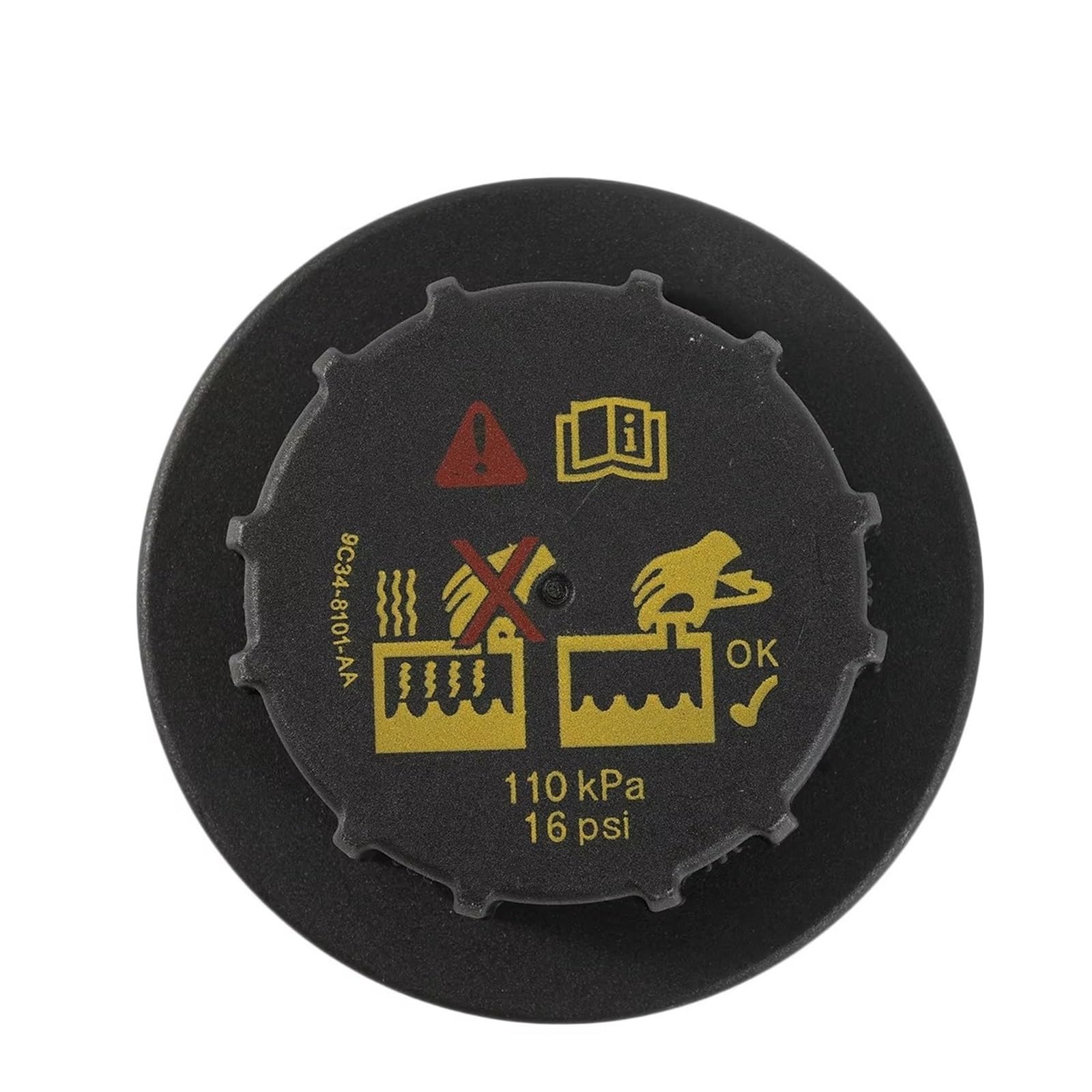 Compatible con Lincoln MKT 2010 2011 2012 2013 2014 2015 9C3Z8101B Tapa del depósito de expansión del radiador de refrigerante