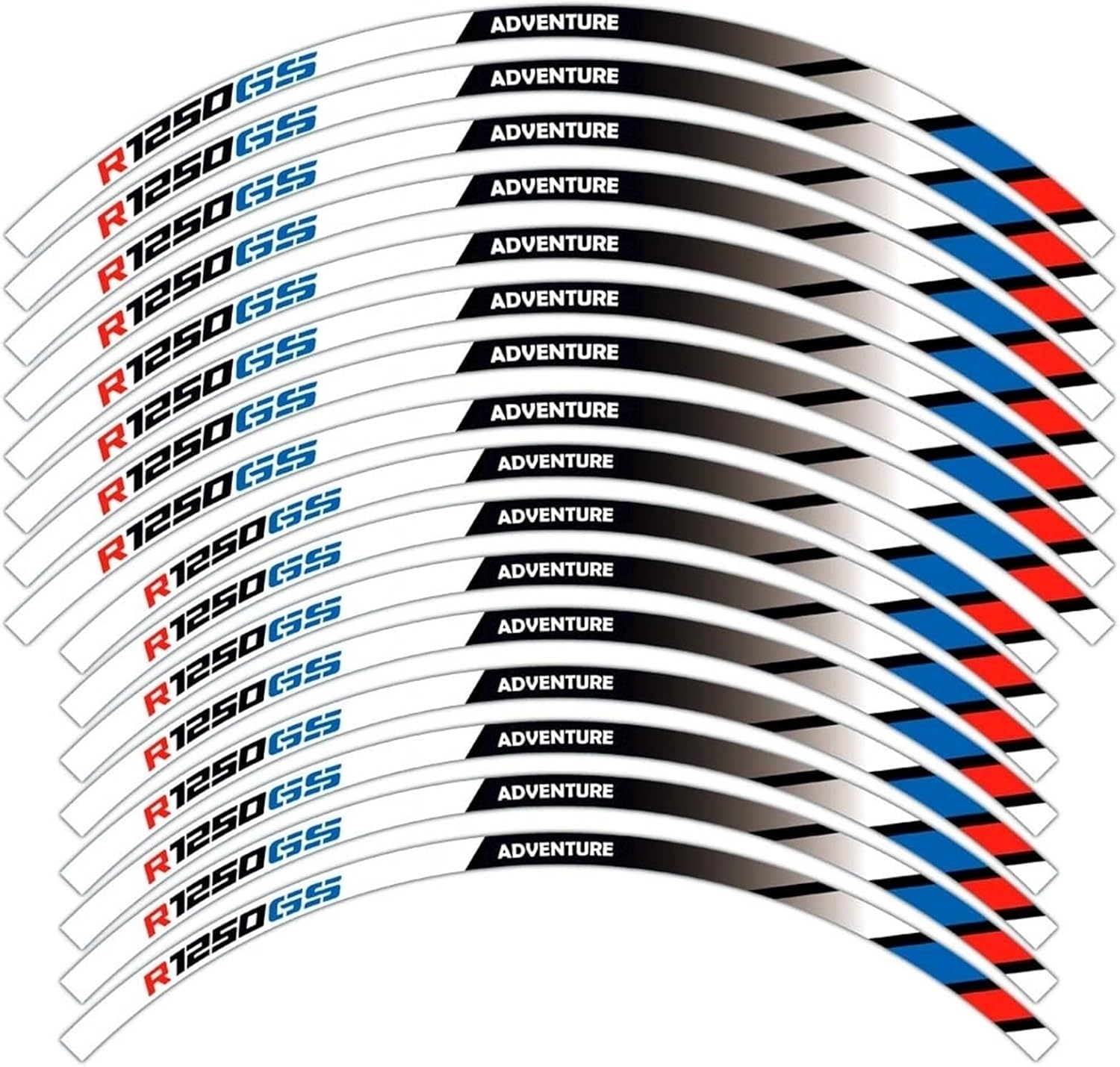 for R1250GS for R1250 for Gs for A&dventure for Adv1250 Wheel Stickers Motorcycle Sticker Wheel Rim Decal