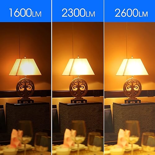 Miniatura 6 de ENERGETIC SMARTER LIGHTING Paquete de 6 bombillas de 150 W, 2600 lm, luz blanca cálida de 3000 K, base E26, bombilla LED A21 de alto lúmenes, no