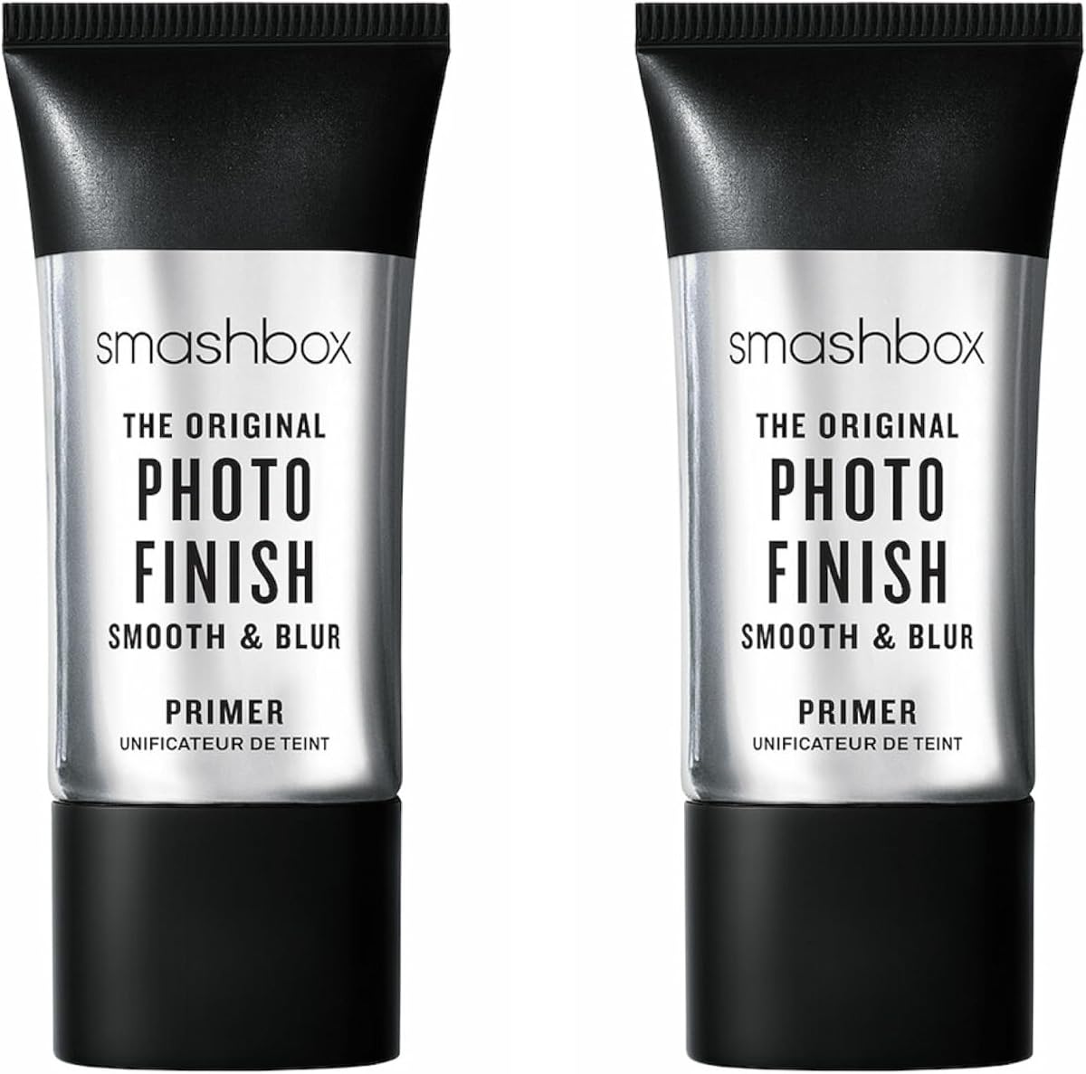 Smashbox Original Photo Finish Smooth & Blur Makeup Primer Duo | Includes Photo Finish Smooth & Blur Primer in Travel Size, 0.34 Fl Oz + Full Size, 1 Fl Oz