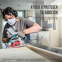Vista 7 de 3M WorkTunes Connect - Protector auditivo inalámbrico con tecnología Bluetooth, protección auditiva Bluetooth con una calificación de reducción