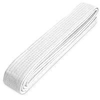 MYCRITEE Taekwondo Uniform Belt for Women 86.6" - Judo Jiu Jitsu Karate Gi White Belt Martial Arts Training