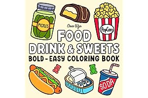 Food, Drink & Sweets: Coloring Book for Relaxation