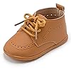 ohsofy Infant Baby Boy Oxford Shoes PU Leather Loafers Rubber and Soft Sole Wedding Dress Shoes Toddler Girl Baby…
