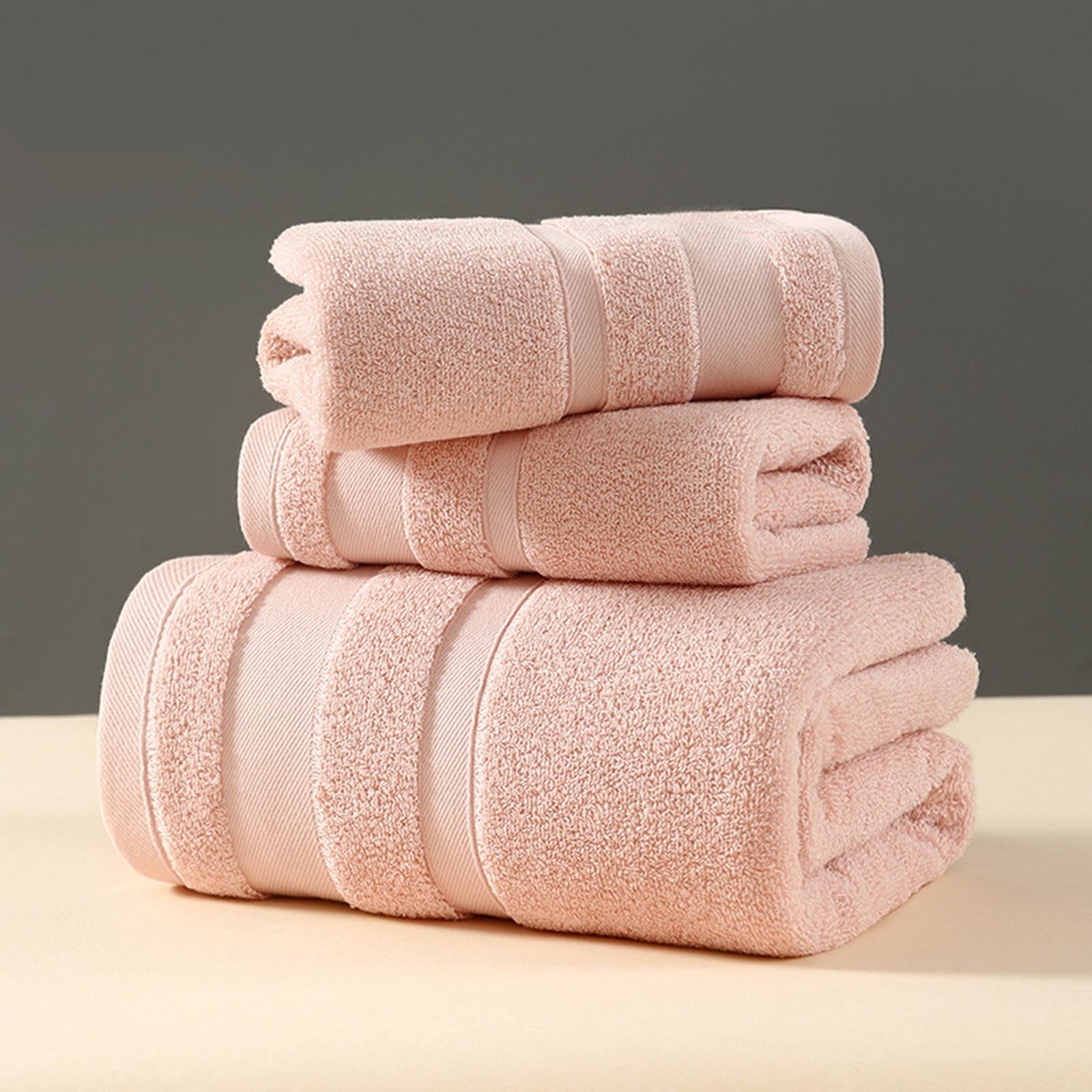 Pure Cotton Towels for Bathroom Soft Highly Absorbent Bath Towels for Body and Face Washcloths Cotton Bath Towels