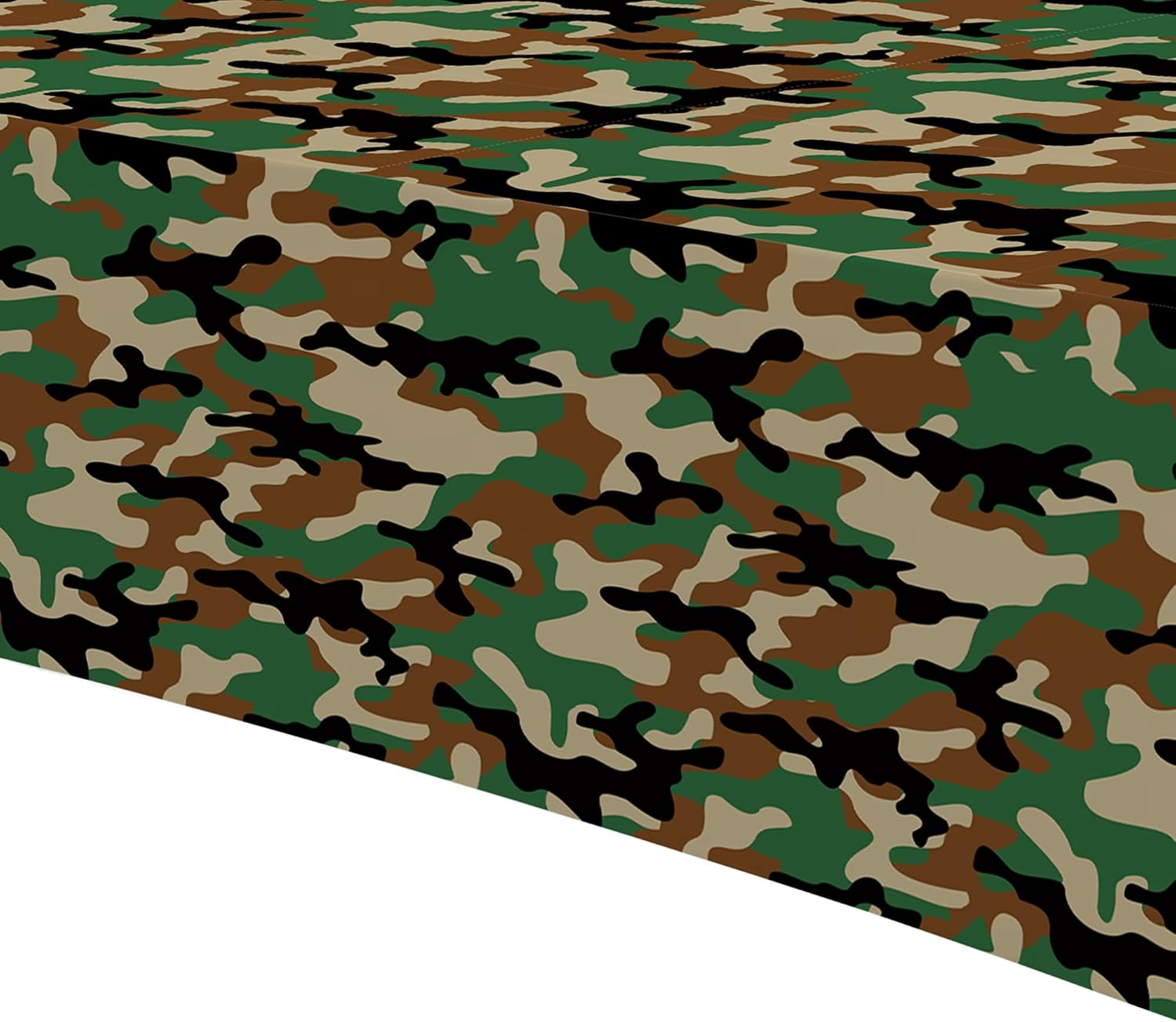 Camouflage Party Tablecloth Decorations - Disposable Camo Camouflage Themed Party Supplies Table Cover, Hunting Army Military Theme Birthday Decorations Table Cloth - 3 Pack (54in x 108in)