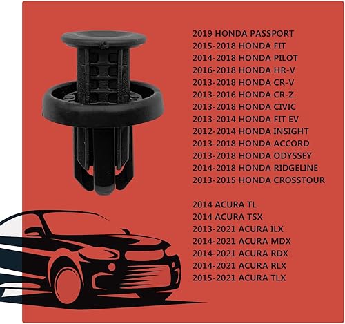 Miniatura 5 de 20 remaches de sujeción, cubierta de parachoques delantero trasero, rejilla de guardabarros debajo de la cubierta, clip de retención tipo empuje