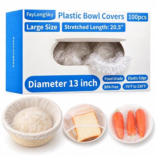 FayLongSky Boxed Bowl Covers Bread Proofing 13 inch