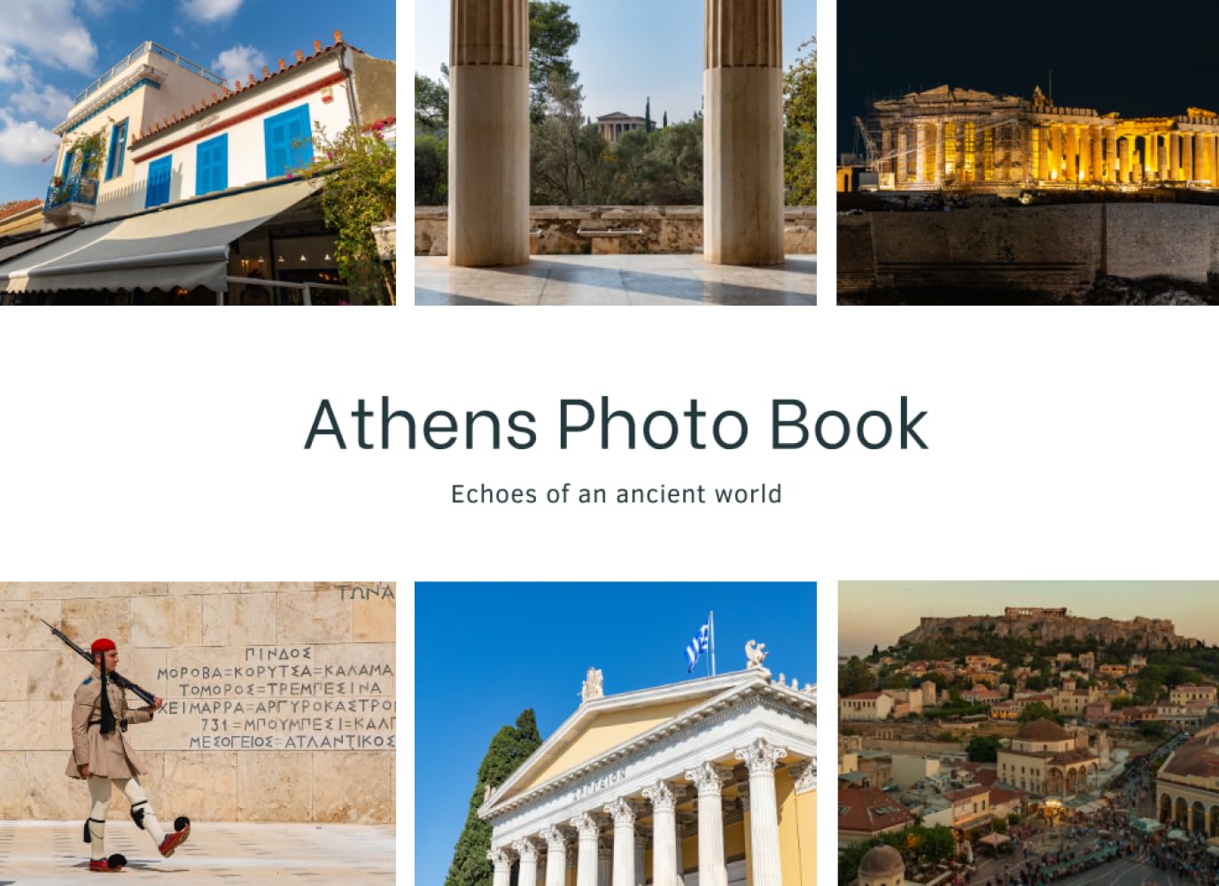 Athens Photo Book revivez la magie de vos vacances en Grèce à travers ce livre photo