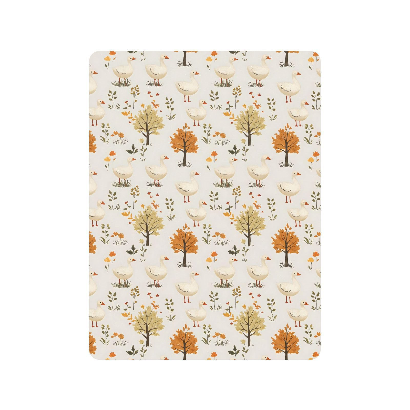 Drap-housse pour berceau de bébé Oies sur l'arbre pour garçons et filles - 71,1 x 132,1 cm