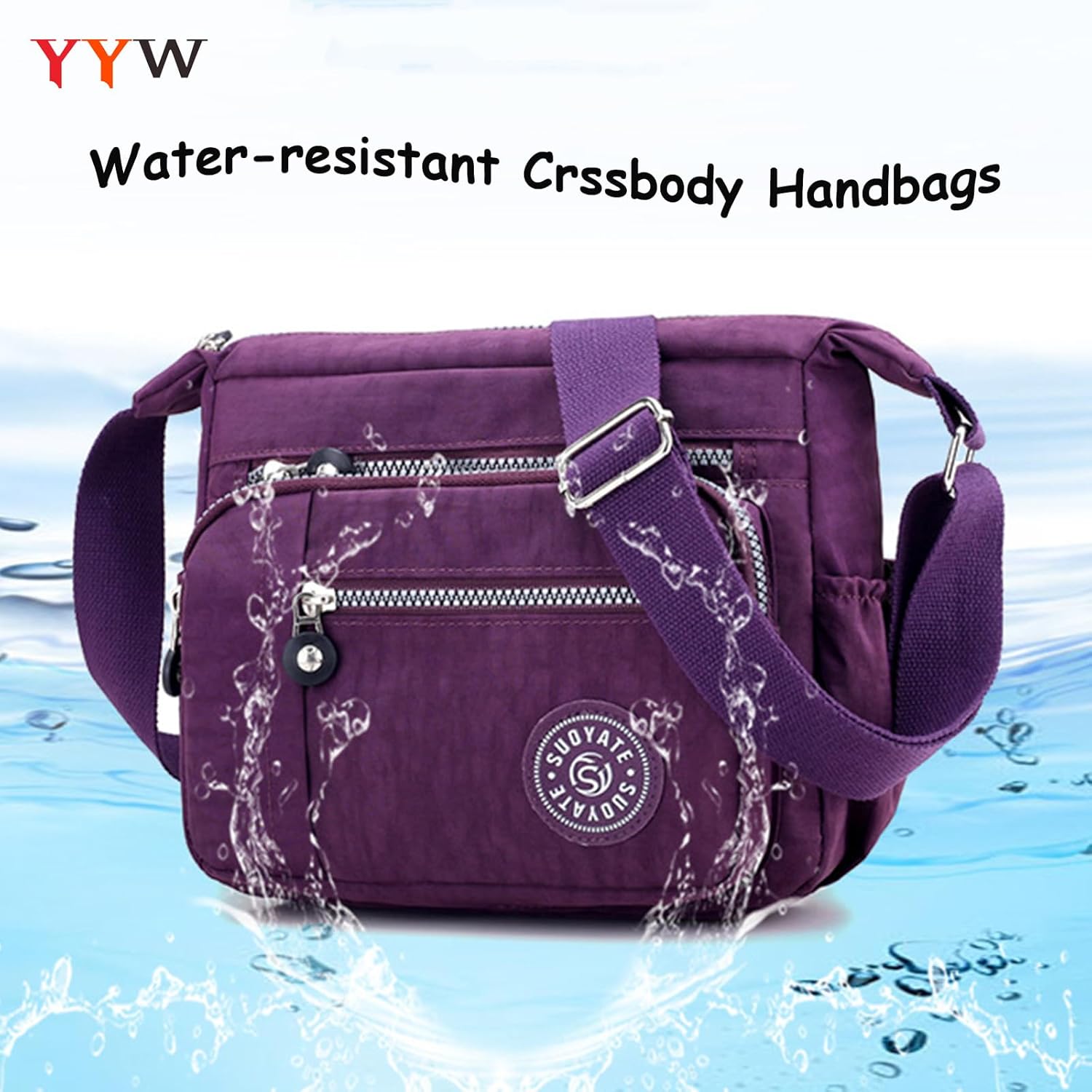 YYW Crossbody Bag for Women Multifunctional Shoulder Handbags for Daily Use Travel Work | Multifunctional, for Daily Use, Travel, Work, Multifunctional, for Daily Use - Image 7