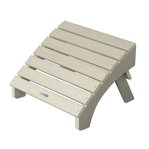 highwood AD-OTL1-WAE Adirondack Folding Ottoman, Whitewash