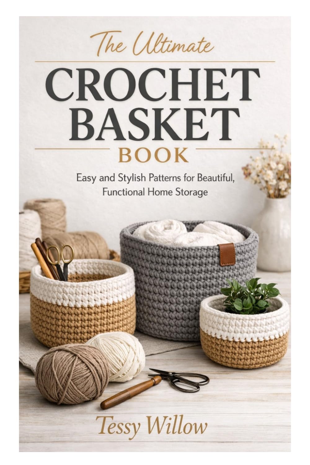 The Ultimate Crochet Basket Book: Easy and Stylish Patterns for Beautiful, Functional Home Storage