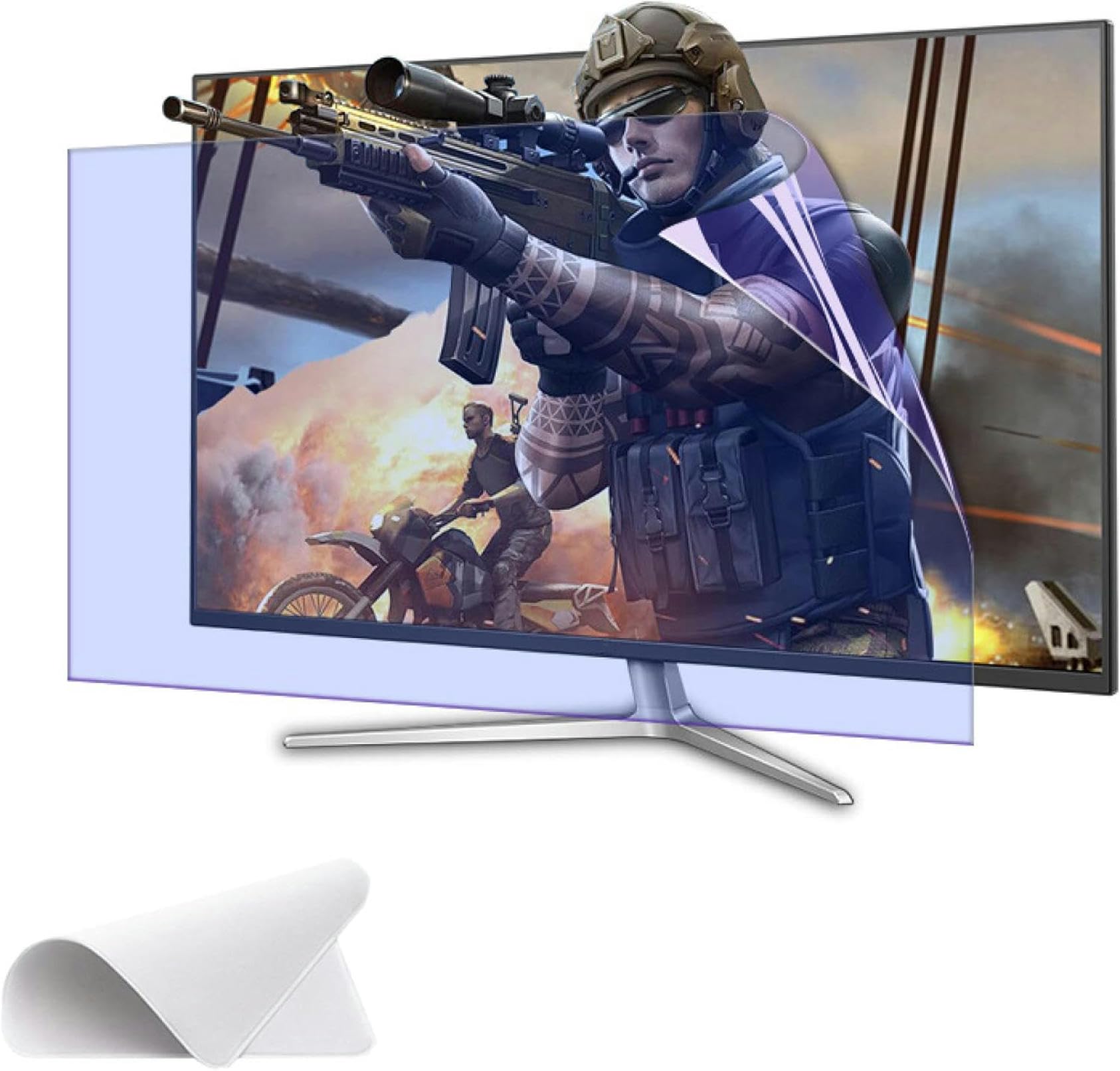 TBLOTYD Anti UV/Anti Glare TV Screen Protector Filter - 75-85 inch Indoor & Outdoor Anti Blue Light Screen Frosted Film Anti-Reflection Rate Up to 90% - / 82inch 1831x1,A-85inch 1902x1089mm