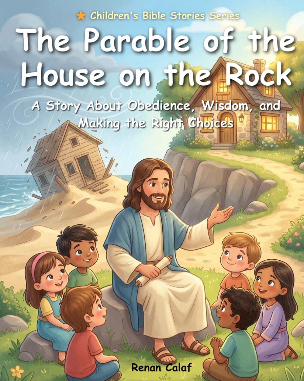 The Parable of the House on the Rock: Children's Bible story about foundations and faith – easy reading for children