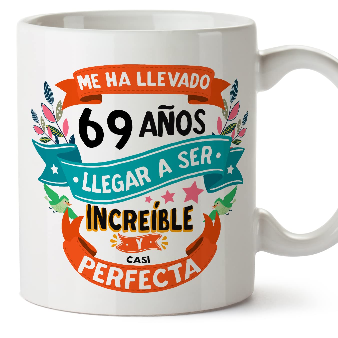 MUGFFINS Taza 80 Cumpleaños - "Me ha llevado 80 años llegar a ser increíble y casi perfecto - Regalos Desayuno Feliz Cumpleaños — view 138