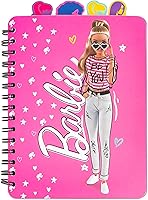 Vista 1 de Inkology: Diario de 4 pestañas: Barbie - 160 páginas de puntos, cuaderno espiral con temática de moda, 4 elegantes divisores de personajes, notas