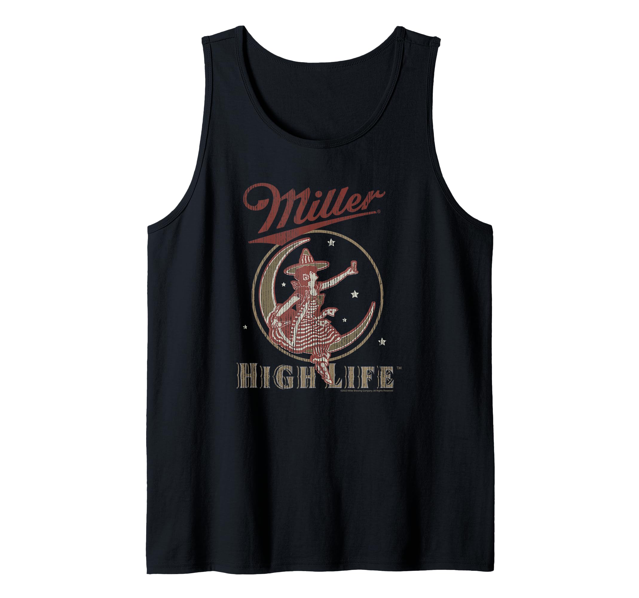 Coors Miller High Life Vintage Moon Logo Tank Top