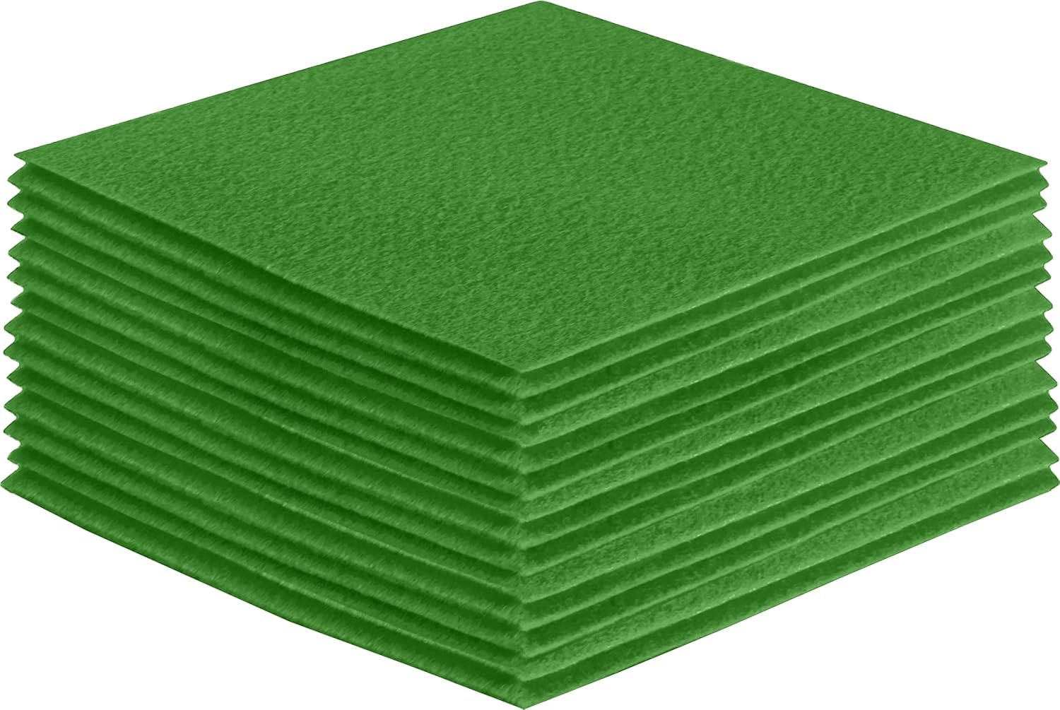 FabricLA Acrylic Felt Sheets for Crafts - Soft Precut 8 X 8 Inches (20cm X 20cm) Felt Squares - Use Felt Fabric Craft Sheets for DIY, Hobby, Costume, and Decoration - Green, 30 Pieces