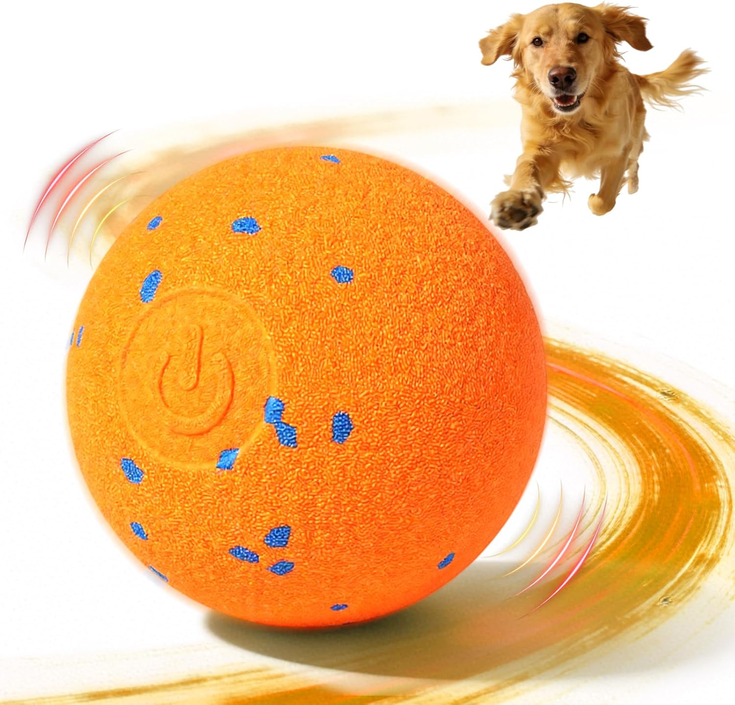 Interactive Dog Toys Ball with Chew-Resistant E-TPU Material, Smart Automatic Rolling Ball Toys for Small, Medium & Large Dogs, 2 Modes Rechargeable Moving Bouncing Dog Ball