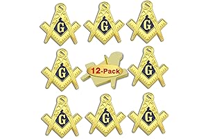 10-100 Pcs Masonic Lapel Pin Bulk Pack
