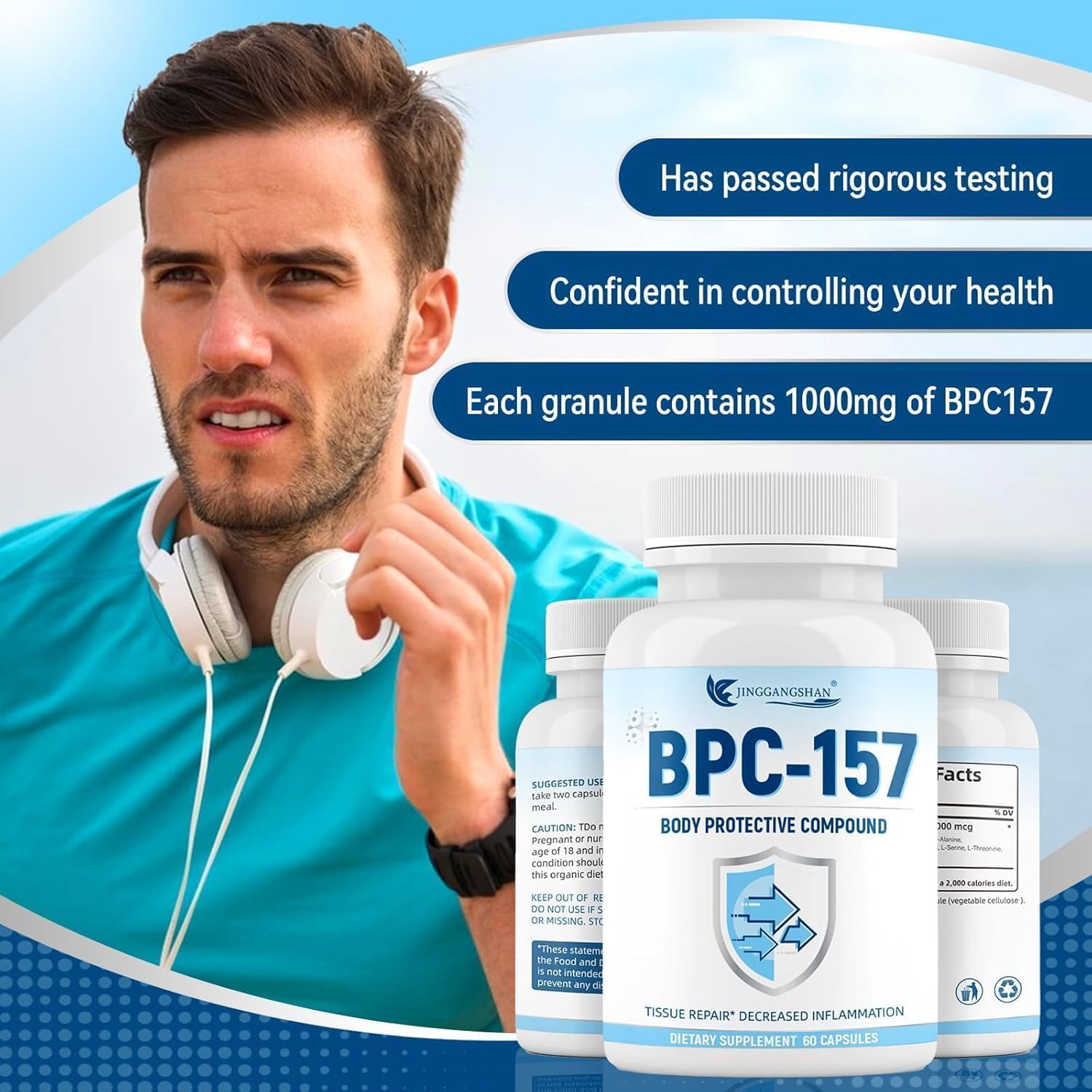 【Risk-Free Promise】➣𝐁𝐏𝐂- 𝟭𝟱𝟳 CáPsulas De PéPtidos, Nuevo Compuesto 157, Nueva RelacióN Protectora, PéPtido, 60 CáPsulas - Image 2