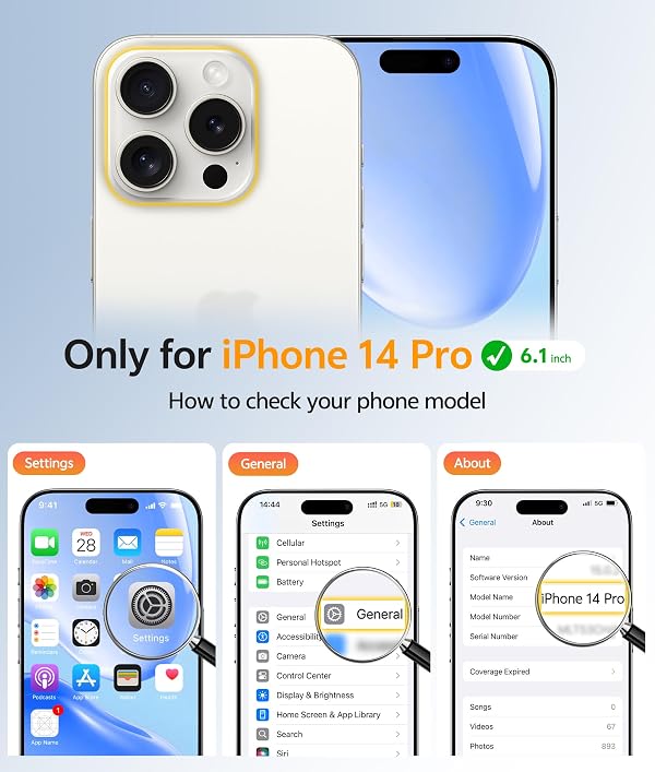 FNTCASE for iPhone 14 Pro Case: [Compatible with Magsafe] Translucent Matte Cases with [Full Camera Protection] [Screen Protector] Military Grade Shockproof Protective Phone Cover - Light Blue by FNTCASE - Used condition - Image 2