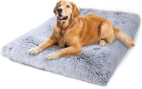 Miniatura 16 de Vonabem Alfombrilla para Jaula de Perro Grande 36 Pulgadas, Cama Lavable para Jaula para Perros Grandes y Medianos, Alfombrillas Suave de Felpa para