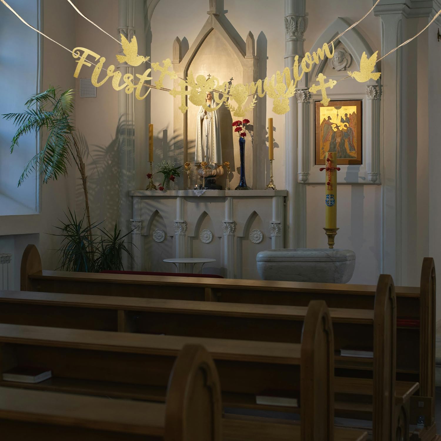 Luckious 2 Pcs First Holy Communion, Confirmation, Christening Decorations - Image 4