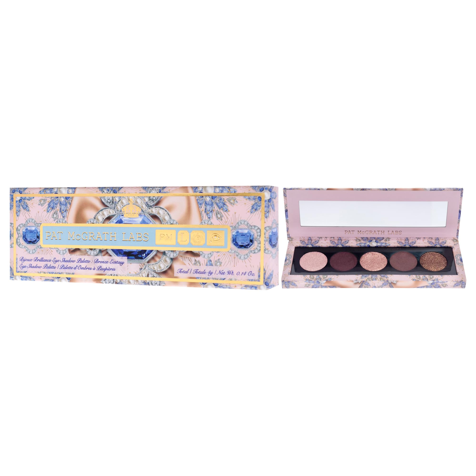 Amazon.com : Bijoux Brilliance Eye Shadow Palette - Bronze Ecstasy
