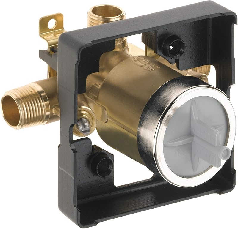 Cuerpo de válvula de ducha universal Delta Faucet R10000-UNWSHF MultiChoice para kits de moldura de grifo de ducha (con paradas de destornillador)