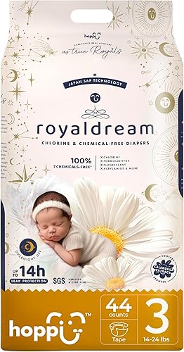 Miniatura 7 de Hoppi Pañales para bebé, pañal desechable estilo cinta tamaño 4 Protección ultra absorbente durante la noche Hipoalergénico para pieles