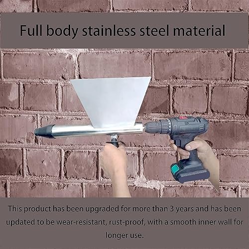 Miniatura 2 de Pistola de lechada de mortero HBCHEN de acero inoxidable de gran tamaño portátil para señalar lechada rociador de calafateo con 9 boquillas,