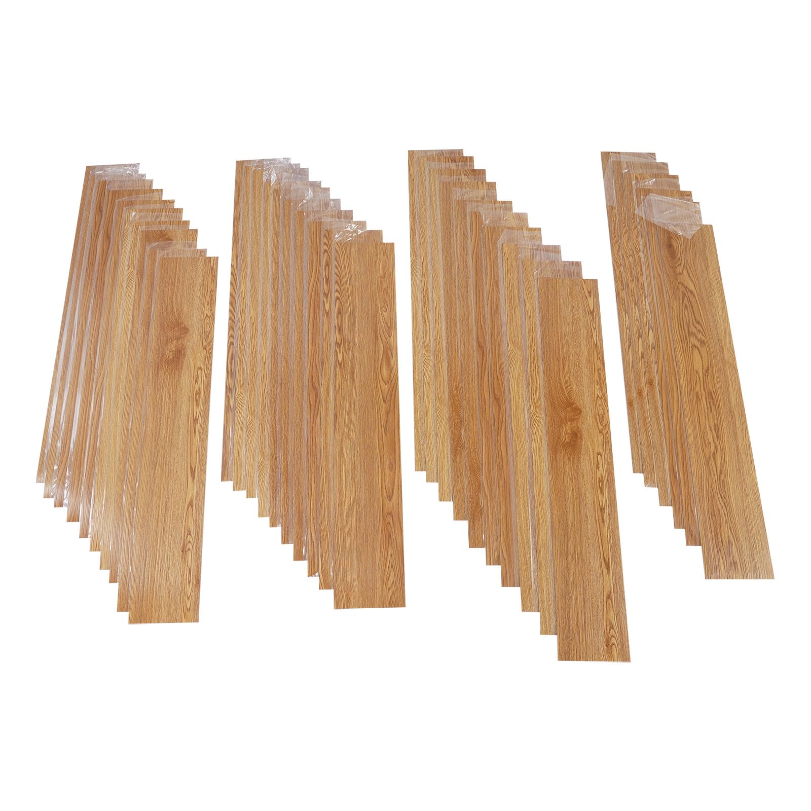 Pavimento in vinile autoadesivo, effetto legno, 36 assi da 5,02 m², 1,3 mm