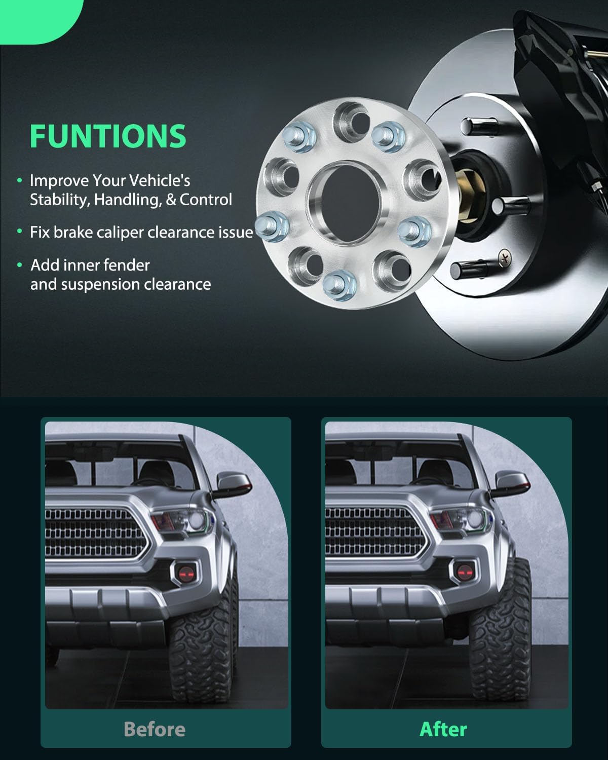 SCITOO 4Pcs 5x4.5 Wheel Spacers 20mm Thread Pitch 12x1.5 Hub Bore 60.1mm 5 Lug Wheel Spacers Fit for RX450hL RX450h RX350L RX350 RC350 RC300 NX300 IS350 IS300 GS350 ES350 ES300h