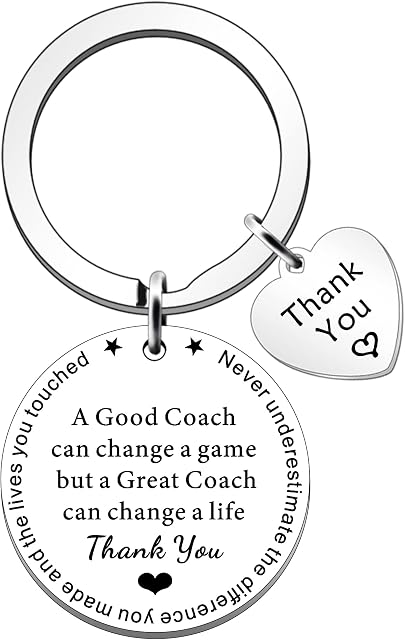 SDOFY Coach Gifts Football Coach Gifts Rugby Coach Gifts Thank You Gift for Coach Basketball Soccer Coach Keyring