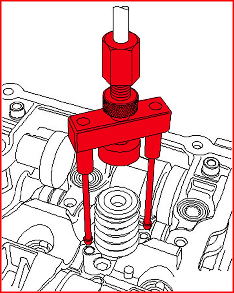 KS Tools 152.1350 Coffret extracteur d'injecteurs FSI pour VAG