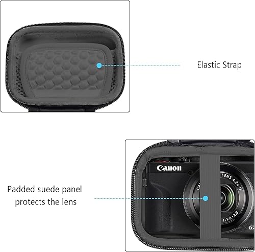 Miniatura 6 de Natbok Carrying Case for Fujifilm X100VI/ X100V Accessories，Compatible with 2 Pack Tempered Glass Screen Protector,Travel Storage Bag Protective