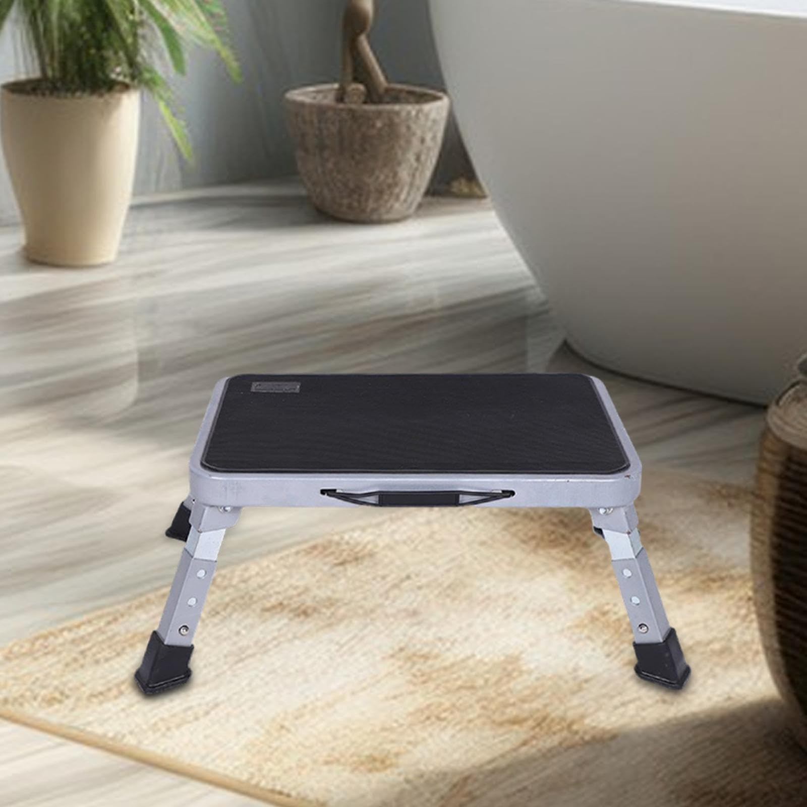 Sgabello pieghevole per WC, sgabello da bagno semplice, sedia da doccia per camera da letto, ufficio, soggiorno, cucina, bambini