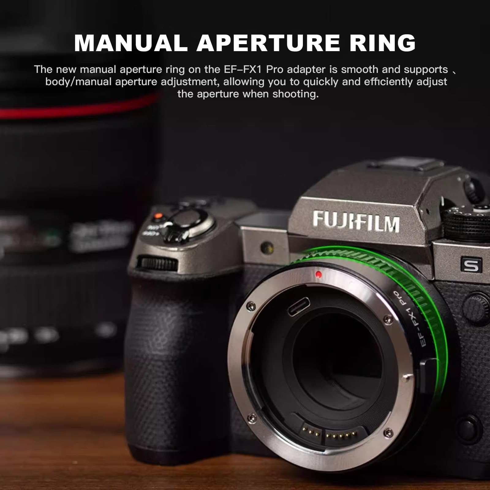 VILTROX EF-FX1 Pro Adattatore Lente Autofocus Elettronico EF-FX Adattatore AF per obiettivo Canon EF/EF-S a Fuji X Mount X-H1 X-T5 X-T4 X-T3 X-T30 X-T100 X-E3 X-S10 X-E4
