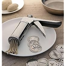 Supro Stainless Steel Kitchen Press with 15 Different Types of Jalies, Idiyappam Maker Machine Murukulu Maker Gulabi Puvvulu Maker Vada Maker Noodles Maker Machine